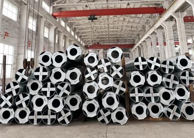 China 80FT 90FT Galvanized Steel Transmission Pole Philippines Dodecagonal for sale