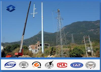 China Q355 de acero 10 - corriente eléctrica forma poligonal/redonda de poste de la baja tensión 550KV en venta