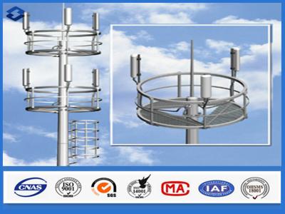 China Q345 staal materiële monopole telecommunicatietoren 6 - 28 mm-Dikte Te koop