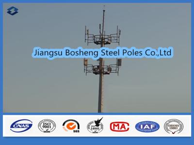 China Mobiele antennemast boven 95% Penetratietarief, de polen Witte Kleur van de staaltelegraaf Te koop