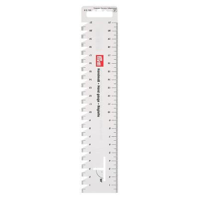 China Stitch length check and help to score 90˚ ° Prym Hand Measuring Tool Sewing Measure Angles Plastic Straight Stitching Ruler For Knitting Craft Sewing for sale