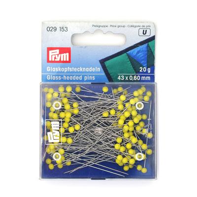 China Ideally Used For Shirt Prym Pins / Extra Long Straight Sewing Quilting Knitting Needles With Glass Ball Head 20g Per Box for sale