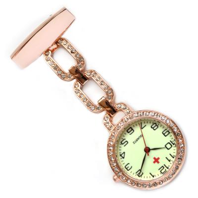 China Super Pocket Watch Water Resistant Practical Nurse Convenient To Use Diamond Luminous Nurse Watch for sale