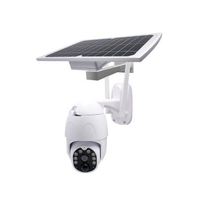 China Human Motion Tracking 200MP Night Vision Two Way Audio Cloud Storage Battery Powered Solar Panel PTZ WiFi Wireless Camera for sale