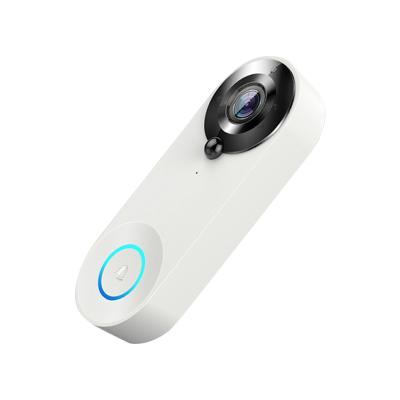 China ABS+PC Tuya IP65 1080P Smart WiFi Doorbell Camera Alexa Google 4400mAh Rechargeable Battery Video Element for sale