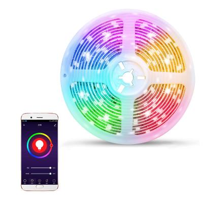 China Amazon Alexa Google Home Smart IFTTT led strip light rgb led strip 5v digital apa102 led strip variable for sale