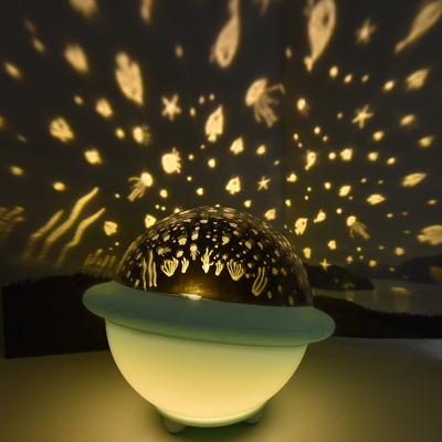 China Modern Ocean Sky Star Kids Night Lights Projector Indoor Colorful Led Starry Lamp For Kids Love for sale