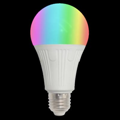 China Indoor Lighting 16 Million Color New Design Mesh Style White Smart Music RGB E26 E27 B22 7w Led Bulb for sale