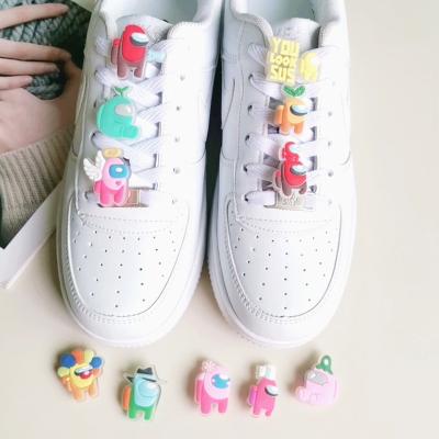 China DIY Creativity Detachable PVC Cartoon Charms Decoration Sneakers Shoe Accessories Sneaker Decorations Croc Charms 2021 For Girls Gift for sale