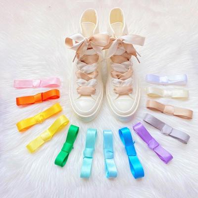 China Laces 1 Pair Fashion Laces Sporty Shoe String Designer Shoes Charms Luxury All-match Sneaker Charms Sneaker Laces for sale