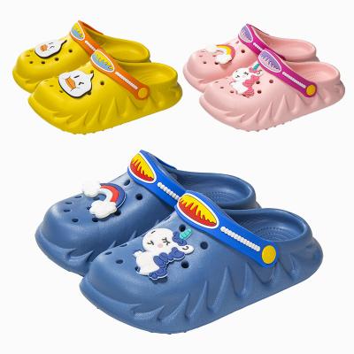 China Wholesale Kids Anti-Slip Shower Sandal Slippers Quick Drying Bathroom Slips EVA Soft Sole Open Toe Baby Sandals for sale