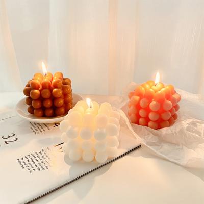 China New Arrival Aromatherapy Luxury Wax Cube Soy Candles Lasting Natural Soy Wax Scented Candles for sale