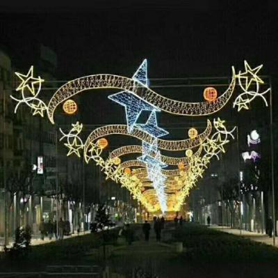 China Led 2D Decoration Modern Outdoor Christmas Holiday Lights Post Pole Street Pattern Lights for sale