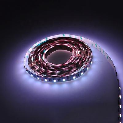 China Promotional flexible decorative lighting 60led/m indoor/outdoor decoration DC12V 5050 RGB led strip for sale