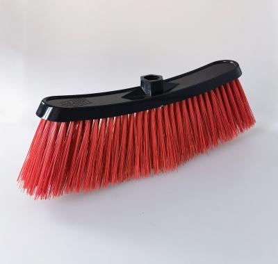 China #0001 Large Size Home, Large Hard Bristle Plastic Broom With Long Handle, Plastic Hard Bristle Broom For Indoor &Outdoor Use for sale