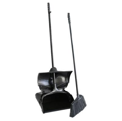 China Item No.0806 Middle East HOME MARKET good selling lobby dustpan with broom set, lobby dust pan for sale