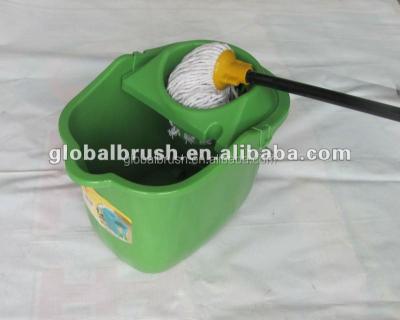 China Sustainable South America market recycled mop cleaning bucket with wheel, cubo de la fregona scam La rueda#2330R for sale