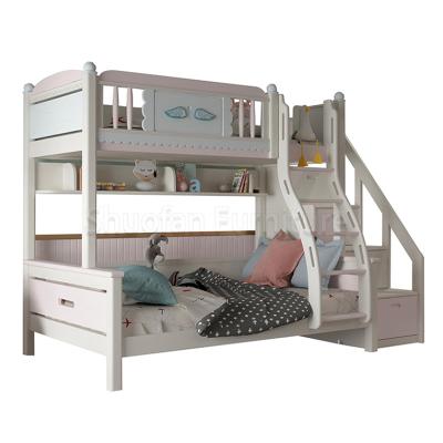 China Hot Selling High Quality Solid Wood CHILDREN'S Bunk Beds Furniture Modern New Design ODM OEM Beds for sale