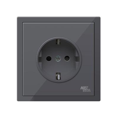 China Euro 250v residential/general purpose 16A 2p + German plastic E schuko socket for sale