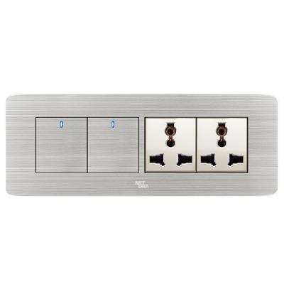 China A89 2 Band Switch UK Standard Double 3 Pin Universal Socket Of Elegance And Simplicity for sale