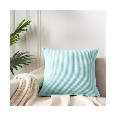 China PORTABLE Soft Striped 100%Polyester Velvet Cushion Covers Comfortable Decorative Home To Touch Scatter Cushions for sale