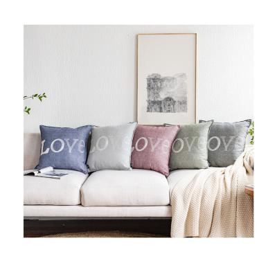 China PORTABLE High Quality Faux Cushion Cover Embroidery Tile Blankets Canvas Cushion Covers Home Decorative for sale