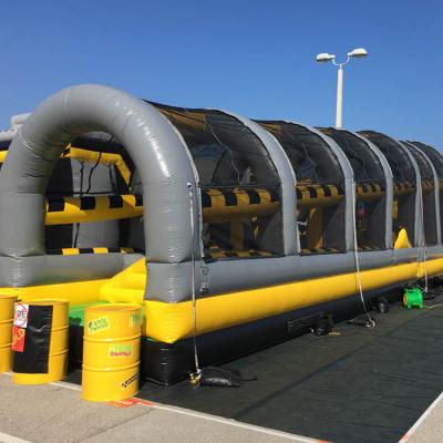 China Eco-friendly Inflatable Obstacle Bounce Jumping Game / Inflatable Obstacle Course Outdoor Sport Game for sale