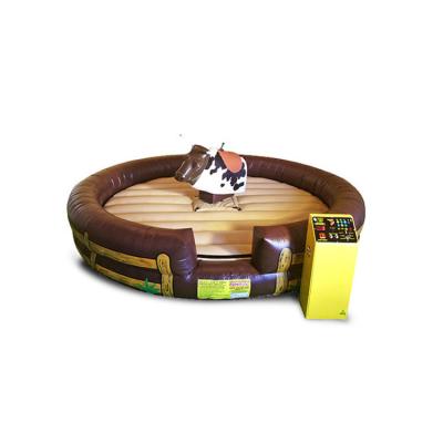 China Eco - Friendly Country West Rodeo Mechanical Ride Riding Adult Inflatable Bull Game for sale