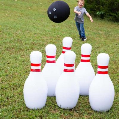 China Jumbo Lane Eco - Friendly Penguin Giant Set Inflatable Human Sport Bowling Game for sale