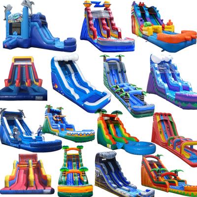 China Eco-friendly Blow Up Pools Huge Kids Play Center Giant Inflatable Water Slide For Adult for sale