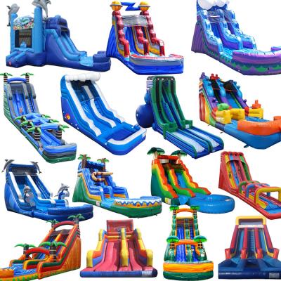 China Best Price Eco-friendly Outdoor Water Slide Inflatable Color Marble XL Kiddie Slides For Sale for sale