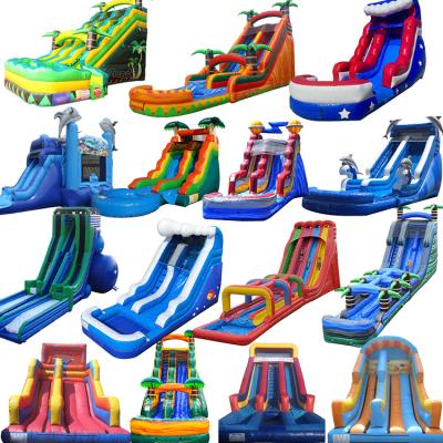 China Eco-friendly Water Boat Swimming Pool And Kid Red Free Size Inflatable Autumn Slides For Sale for sale