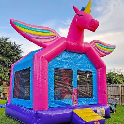 China Eco-Friendly 13 By 16 Ready To Ship Inflatable Jumper Jump Bouncy Castle Inflatable Bounce House With Pool for sale