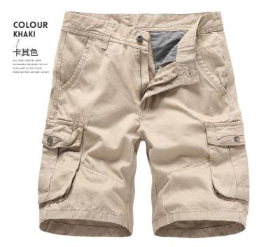 China Anti-wrinkle summer cargo shorts 2021 new mens casual cotton male loose pocket work shorts outfits military short pants for sale