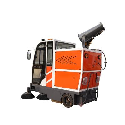 China Road Cleaning Brush Ride On Road Cleaner Machine Low Noise Sweeper Floor Sweeper With Fluid for sale