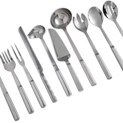 China Galvanized Stainless Steel Border Dinnerware Western Sheet Amazon Food Knives Forks Spoons Main Four Piece Dinnerware Set for sale