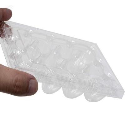 China Customized Clear Plastic Recyclable Pet Tray For Quail Egg With 12/18/20/24/30 Hole for sale