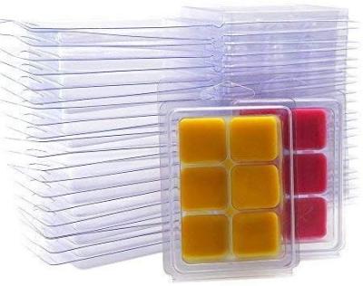 China Single Faced Customized Clear Disposable Plastic Wax Melts Clamshell Packaging Box for sale