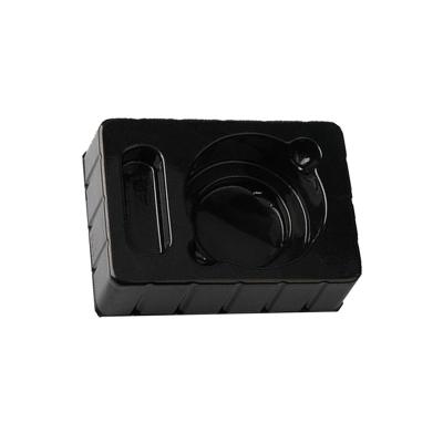 China Custom Black Cosmetic Blister Plastic Packaging Single Faced Inner Tray for sale