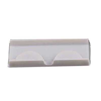 China Cheap Clear Plastic Single Eyelash Packaging Tray Crisscross With Lid for sale