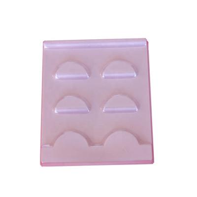 China Crisscross Customized Blister Eyelash Clamshell PVC Plastic Packing Tray for sale