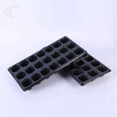 China Nursery Seeding Hot Sale Hydroponic Growing Systems Forage Polystyrene Nursery Seeding Trays 21 Cell Seedling Flat Tray for sale