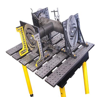 China Cast iron/DIN St52-3/Steel Customization 3d anti-rust steel cast iron table nitriding d16 d28 adjustable welding platform for sale