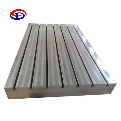 China HT200-300 Customized Durable Cast Iron Work Platform Cast Surface Plate With T Slots for sale