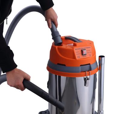 China Professional 30L Hotel Stainless Steel Wet And Dry Car Cleaning Industrial Vacuum Cleaner for sale