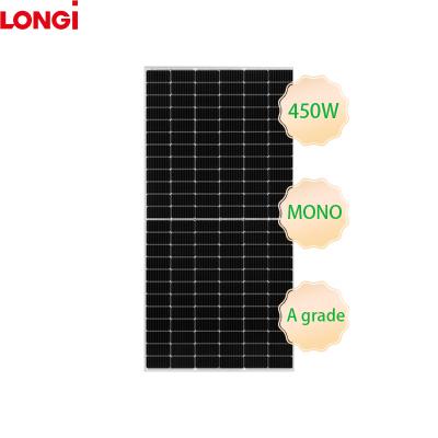 China 25A Longi Solar Panel Hot Promotional Mono High Efficiency 182mm Half Cells 300W 350W 400W 450W 500W 550W Solar Panel for sale