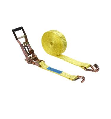 China Doing Cargo Lashing Strap Hot Sale 100% Polyester Ratchet Buckle Ergo Cargo Lashing Ratchet Tie Down Straps for sale