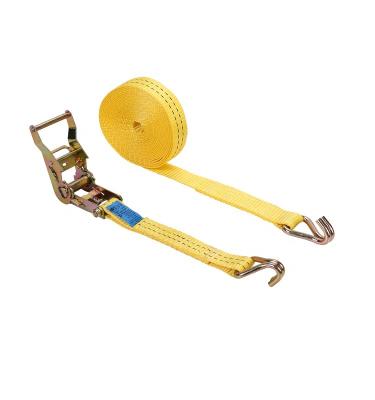 China Doing Cargo Lashing Tie Down 1.5 Inch Polyester Webbing Strap Ratchet Buckle Strap for sale