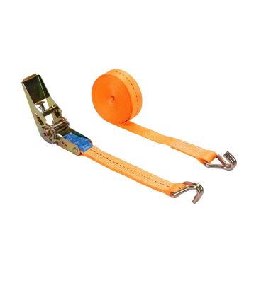 China Manufacture Cargo Lashing Strap 1inch 25mm Strap Ratchet Buckle Lashing Link Down Straps With J Hook for sale