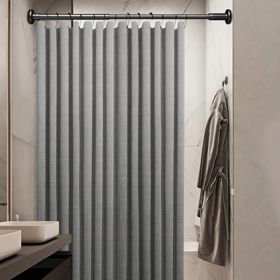 China CLASSIC Bedroom Stretch Curtain Rods Without Latest Design 32mm Diameter Metal Curtain Poles Wardrobe Drilling Clothes Hanging Rod for sale